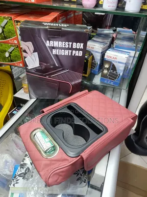 Multifunctional PU Leather Car Armrest Box Height Booster Organizer