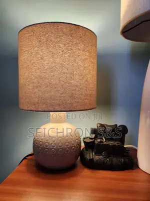 Ceramic Table Lamp — Ball Base — New Shade — Nairobi