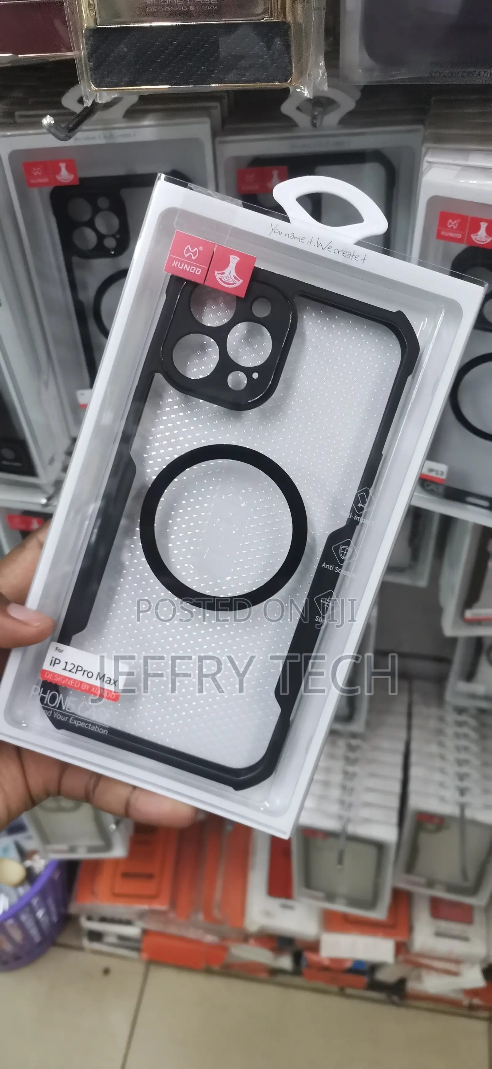 iPhone 12 Pro Max, Transparent PC Rear Panel Case