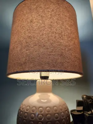Ceramic Table Lamp — Ball Base — New Shade — Nairobi