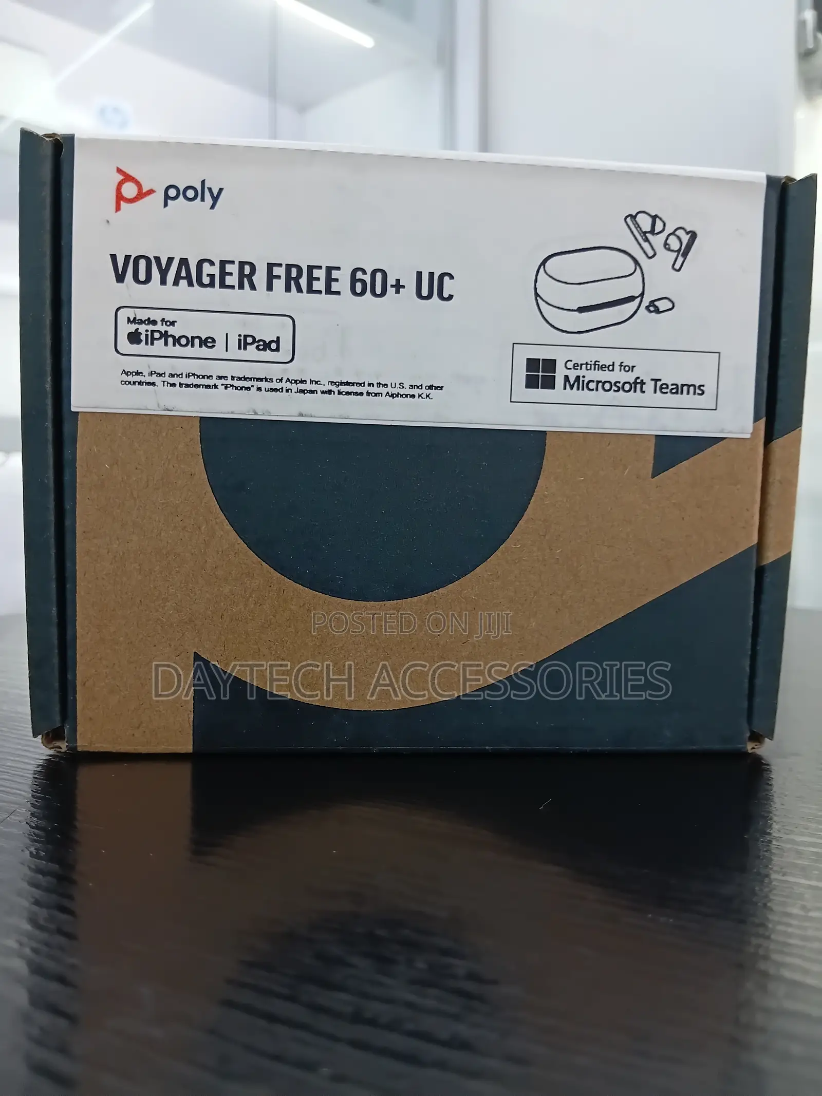 Poly Voyager Free 60+ UC Touchscreen True Wireless Earbuds.