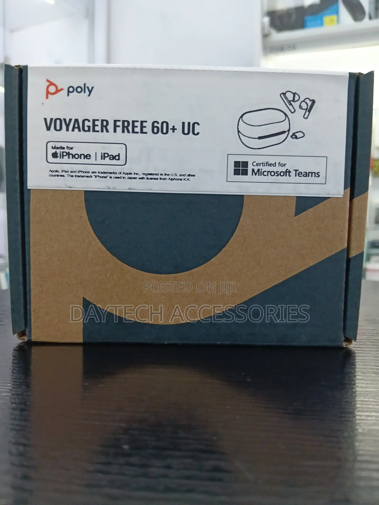 Poly Voyager Free 60+ UC Touchscreen True Wireless Earbuds.
