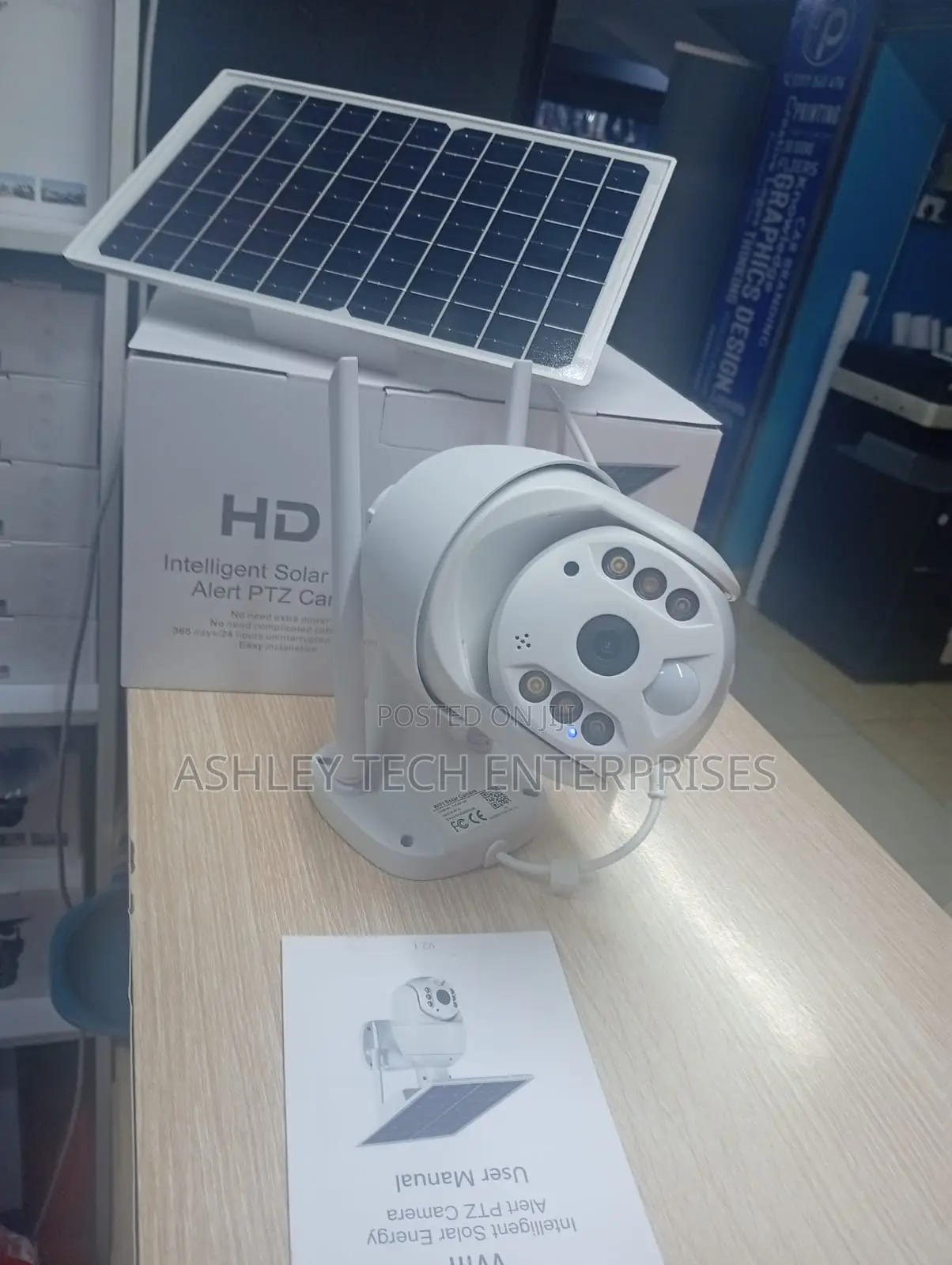 New Ubox Single Lens Solar Camera – Smart Wireless CCTV