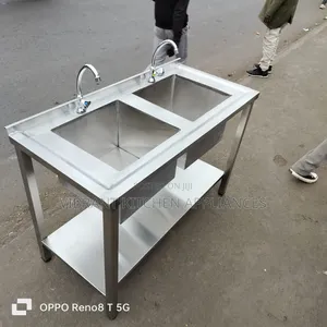 Commercial Double Bowl Stainless Steel Sink