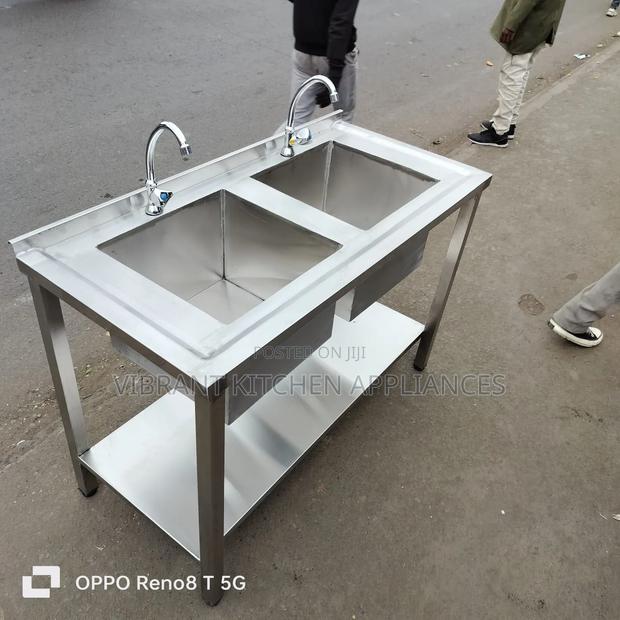 Commercial Double Bowl Stainless Steel Sink