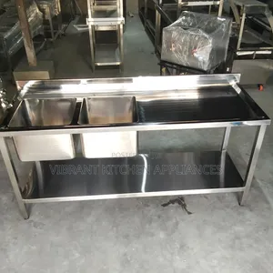 6 Feet (1.8m) Commercial Double Bowl Sink