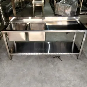 6 Feet (1.8m) Commercial Double Bowl Sink