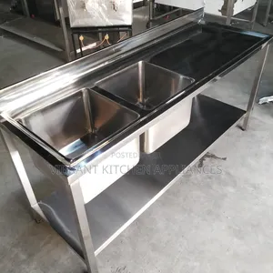 6 Feet (1.8m) Commercial Double Bowl Sink