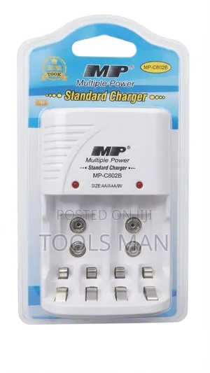 Mp Multiple Power Standard Charger Mp-C802b Aa Aaa 9v.