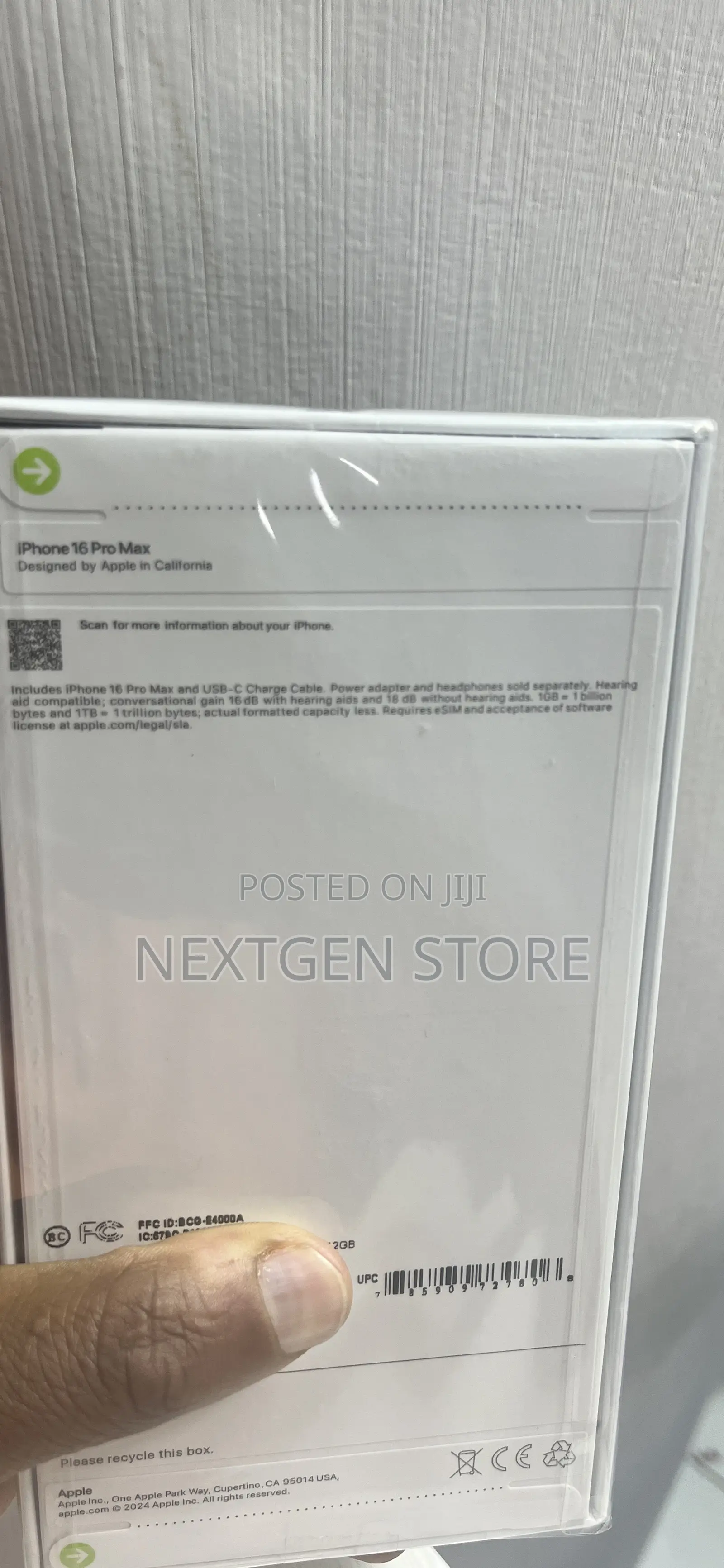 New Apple iPhone 16 Pro Max 256 GB Black