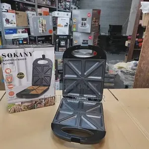 Sokany SK-08102 1400W 4-Slice Sandwich Maker – Non-Stick Pan