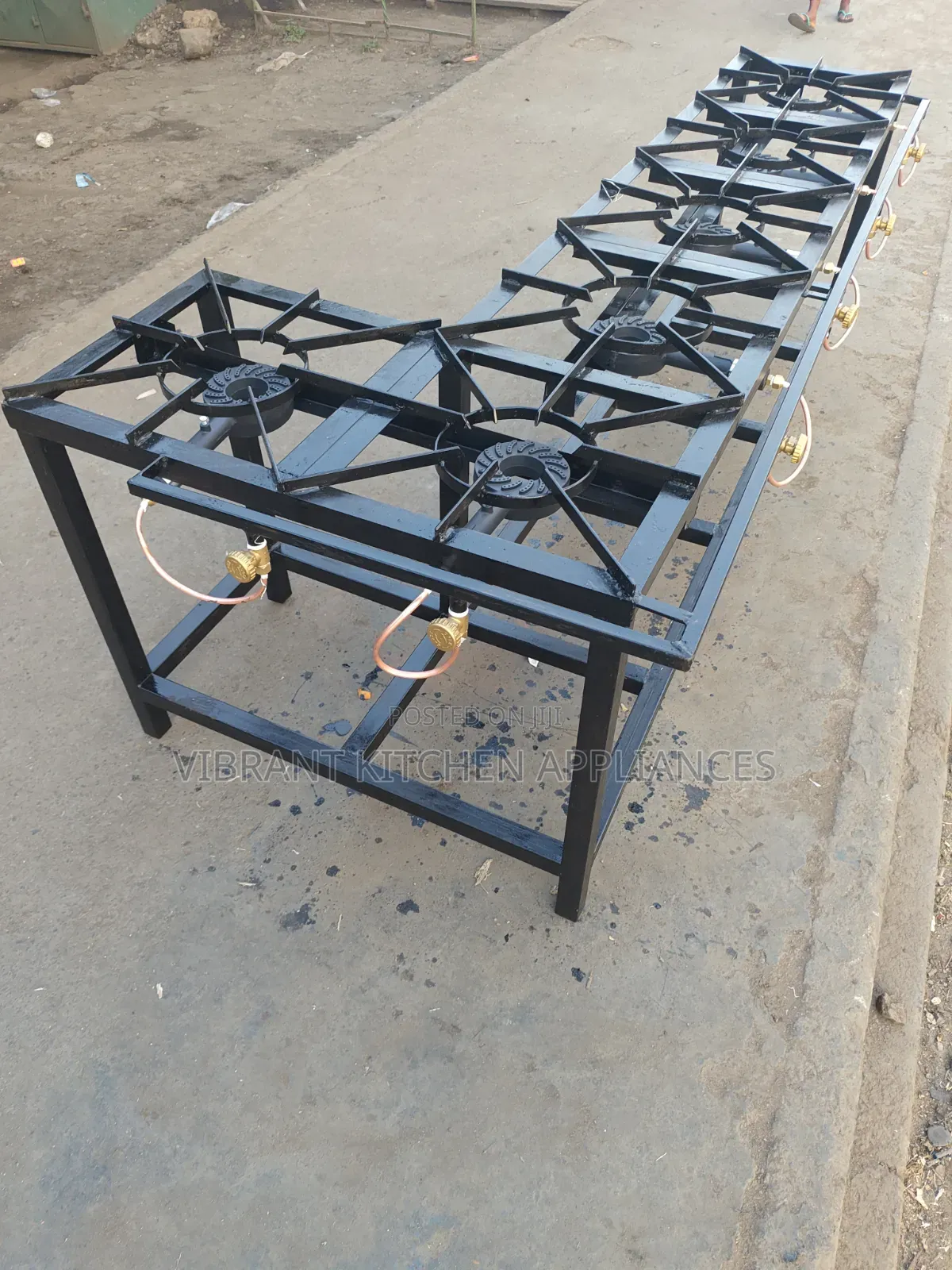 L‐Shaped Six‐Burner Mild Steel Cooker
