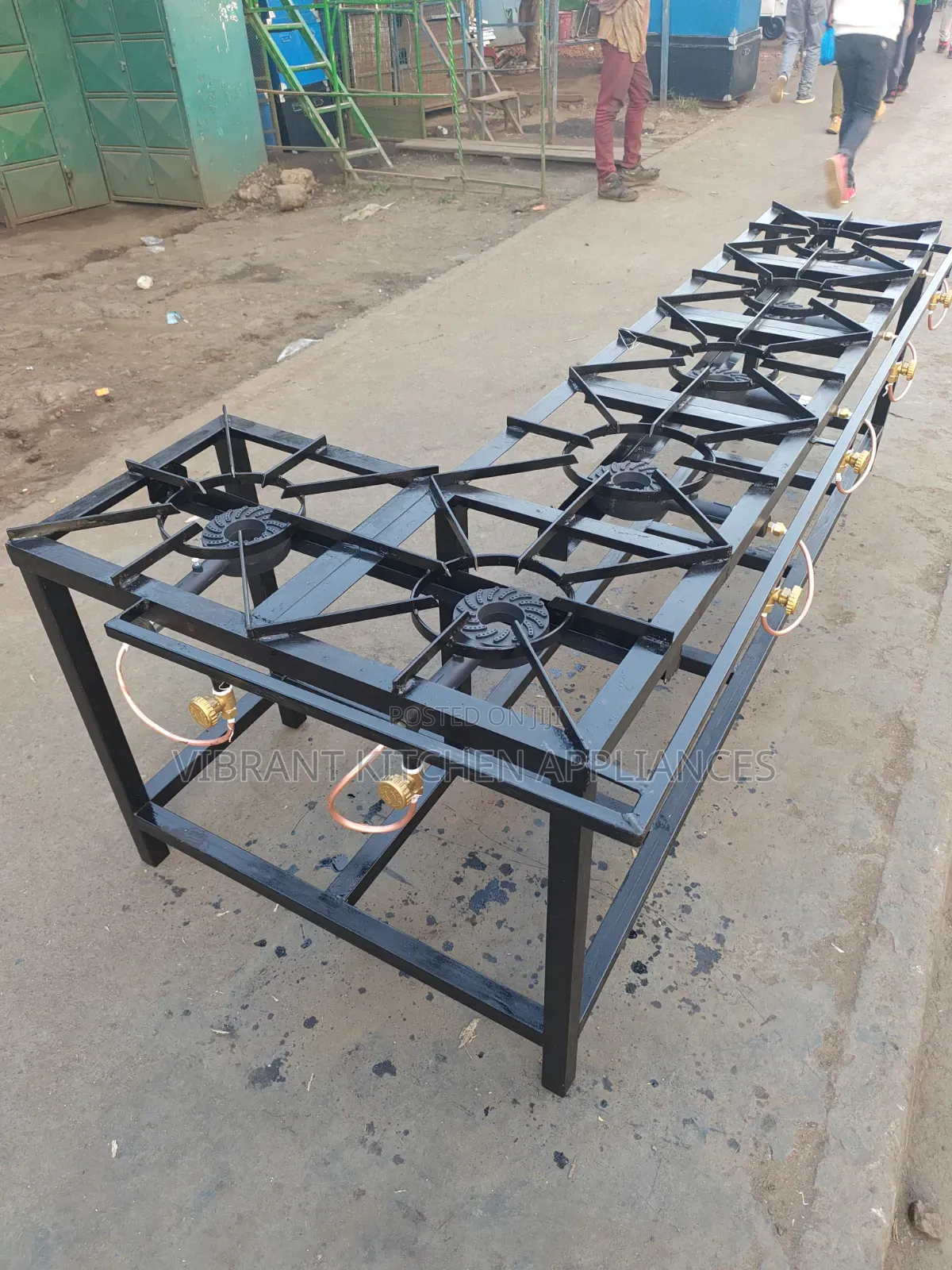 L‐Shaped Six‐Burner Mild Steel Cooker