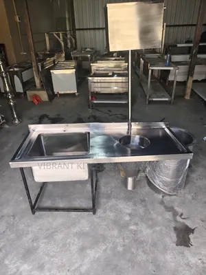 Wall‐Mounted Stainless Steel Sluice Sink