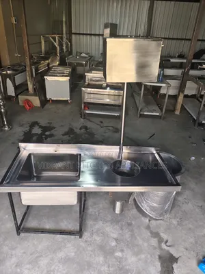 Wall‐Mounted Stainless Steel Sluice Sink