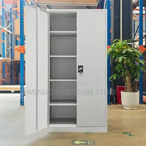 Office Cabinet; Two Doors Steel Cabinet With Multiple Shelves