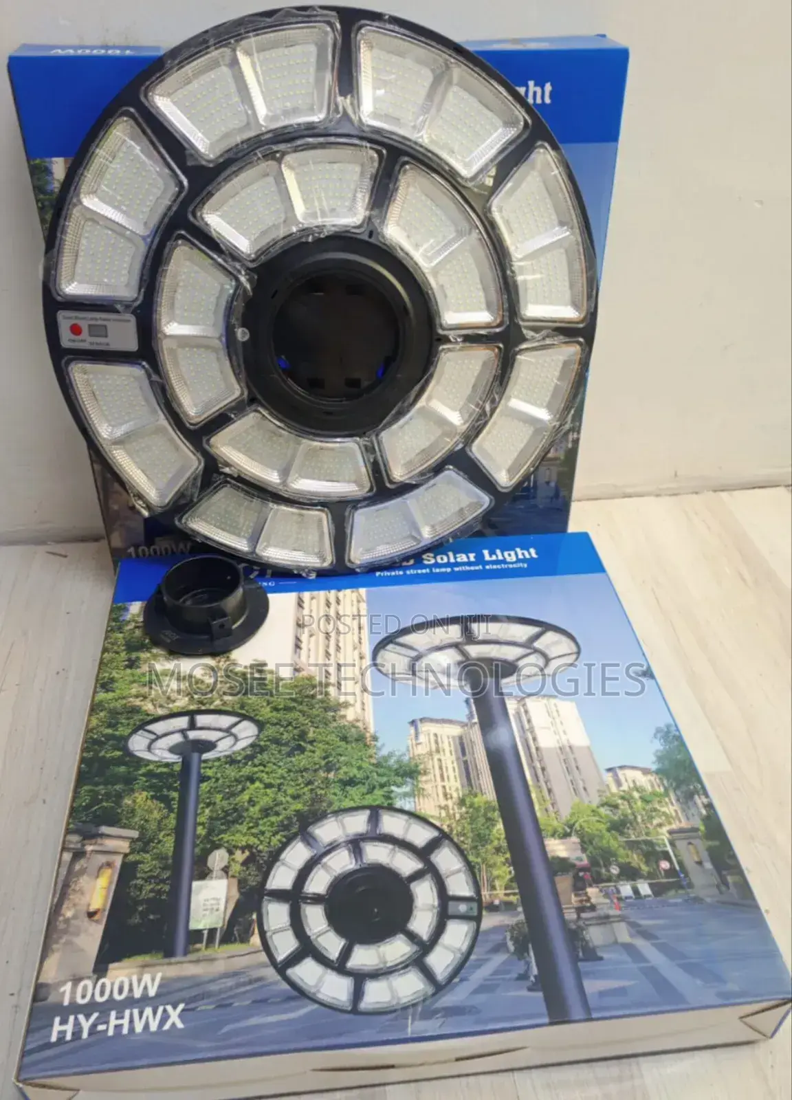 1000W Solar UFO Street Light – Waterproof Outdoor LED Lamp