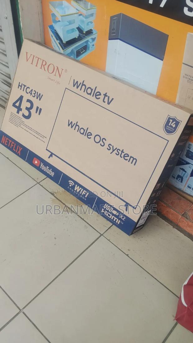 Vitron 43 Inch Whale Smart TV With Wi-Fi, Bluetooth Tooth, Hdmi