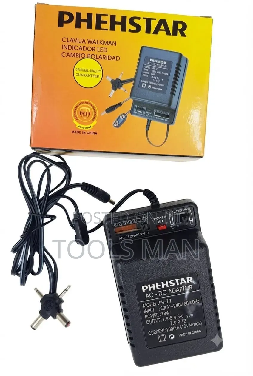 Phehstar AC/DC Universal Power Adaptor 10W.