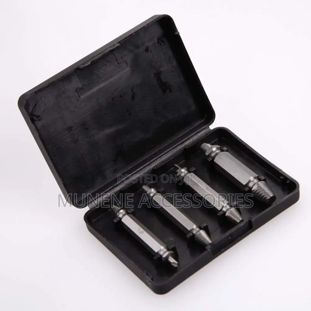 4 in 1 Steel Broken Speed Out Damaged Screw Extractor Drill Bits