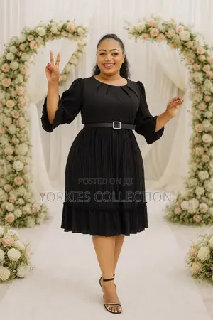 Plitted Lace Dress