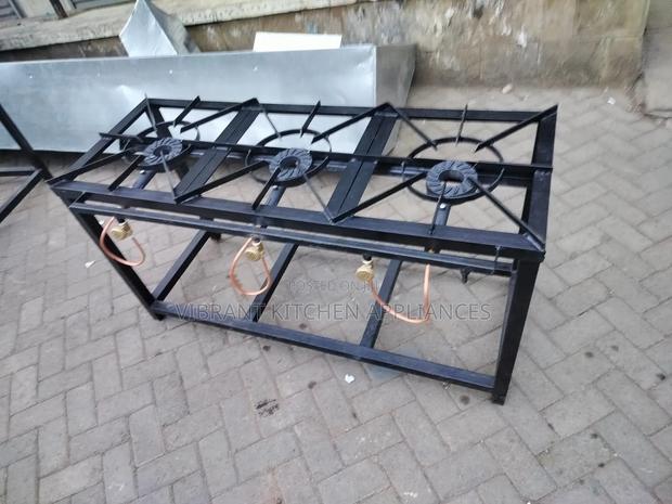 Three‐Burner Mild Steel Commercial Gas Cooker