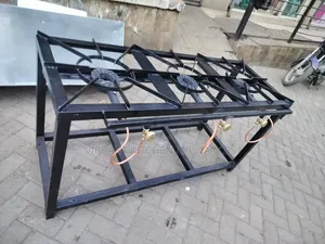 Three‐Burner Mild Steel Commercial Gas Cooker