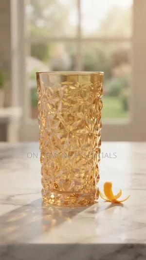 Crystal Gold Glass Long