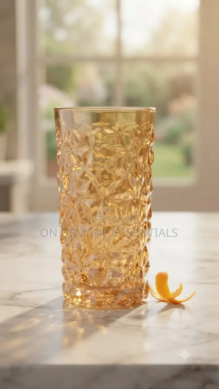 Crystal Gold Glass Long