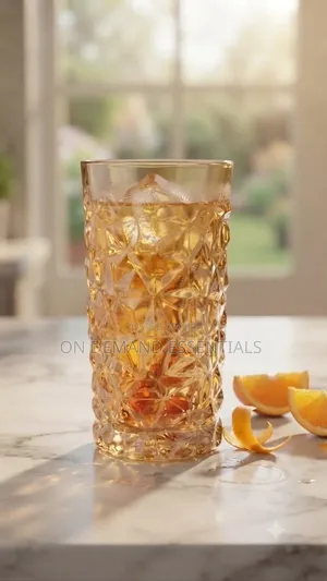 Crystal Gold Glass Long