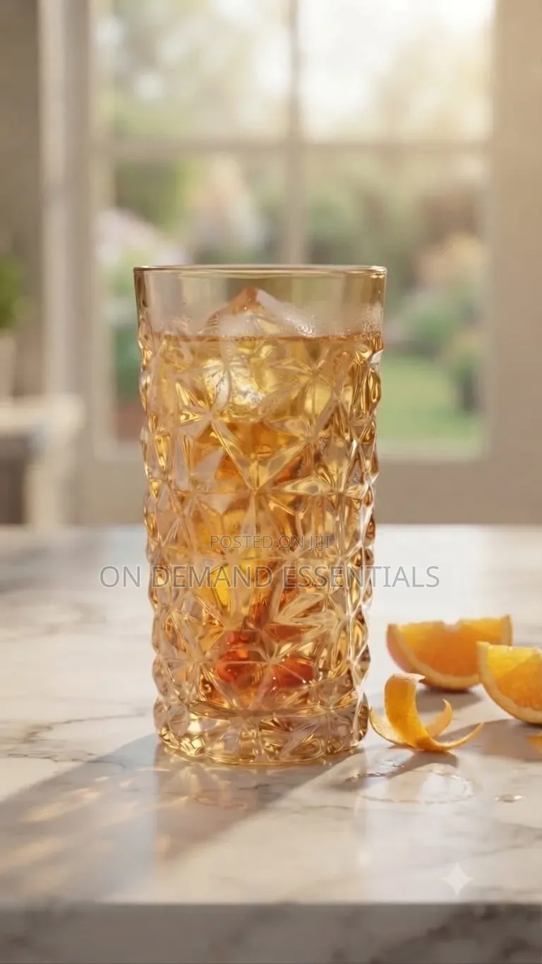 Crystal Gold Glass Long