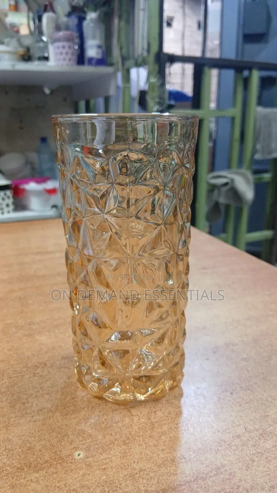Crystal Gold Glass Long
