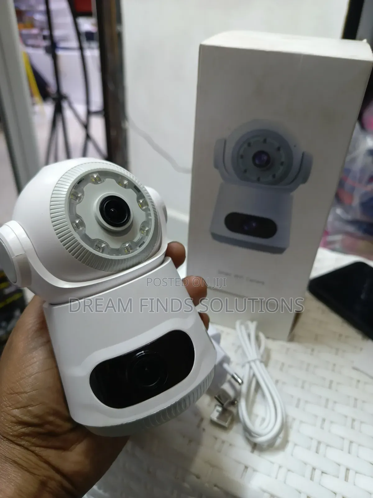 V380 Pro Dual Lens Smart WiFi Camera, 360° Pan Tilt Zoom
