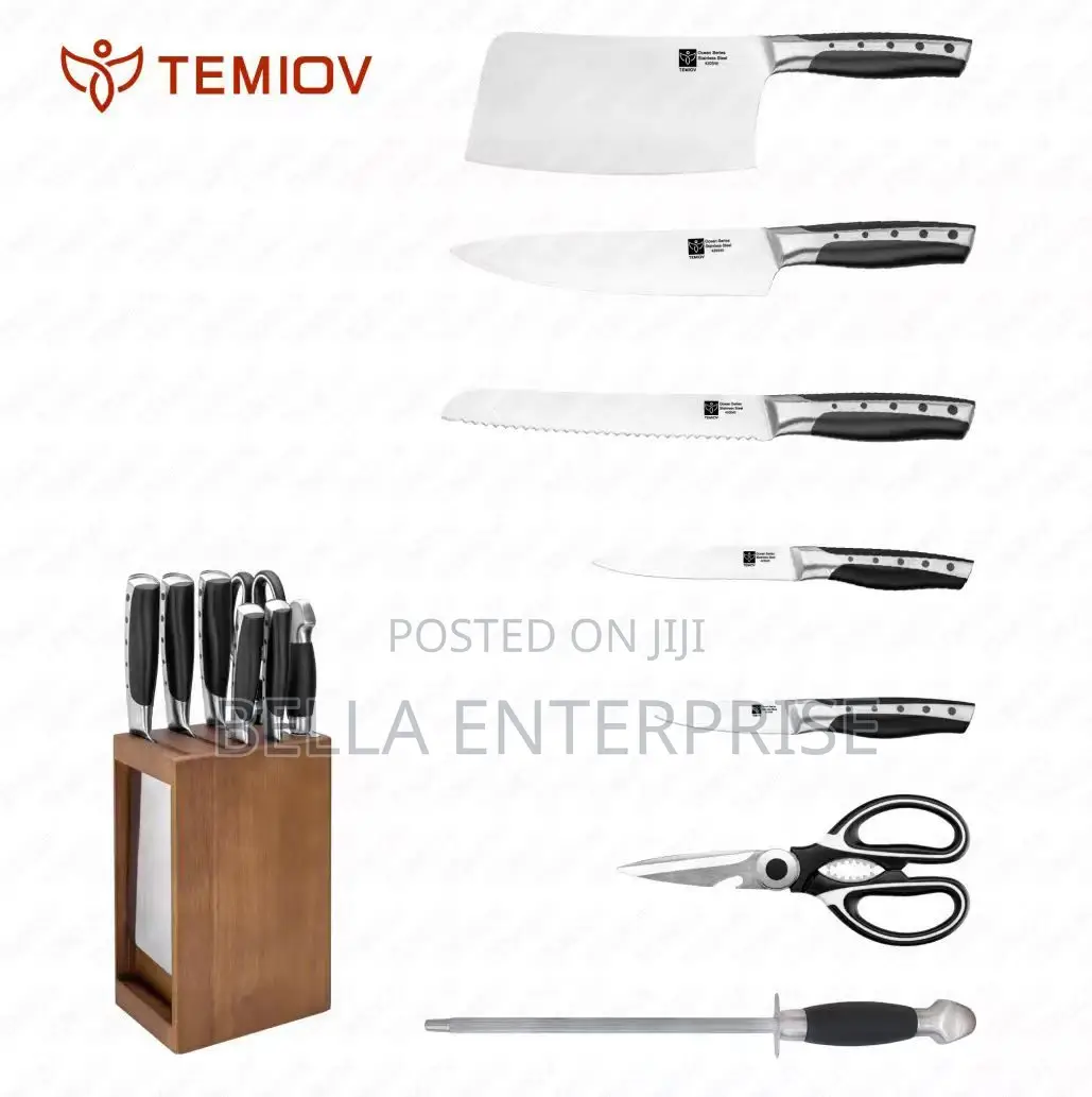 8pcs Set High Quality Stainless Steel Knife Set With Hallow Handle