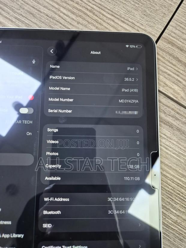 Apple iPad Air 128 GB Silver - thumbnail 2