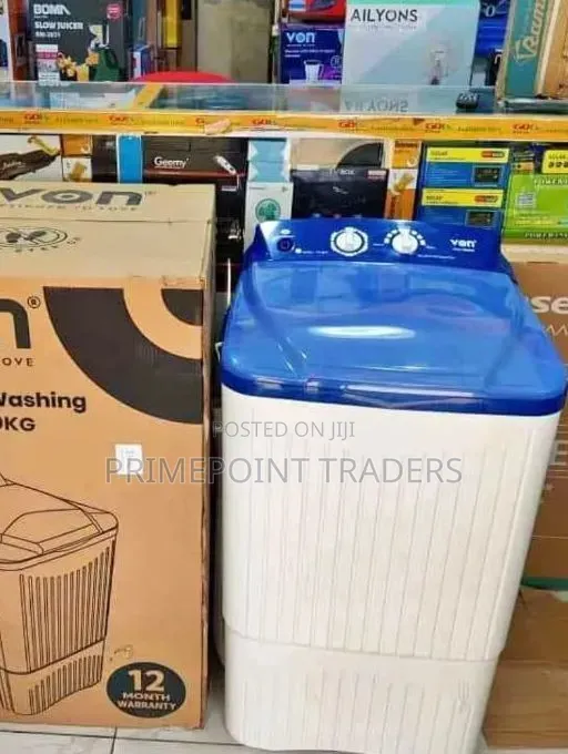 Von Washing Machine Top Load Twin Tub 9kgs ,Effortless Washing