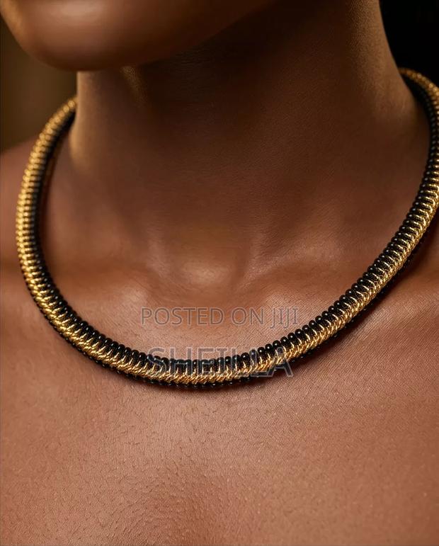 African Beaded Earrings - thumbnail 3