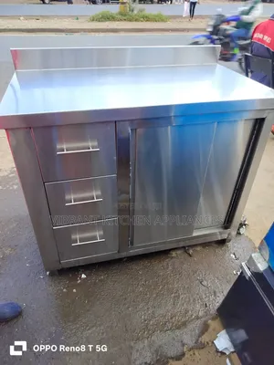 Kitchen Cabinet – Drawers + Sliding Doors Workstation