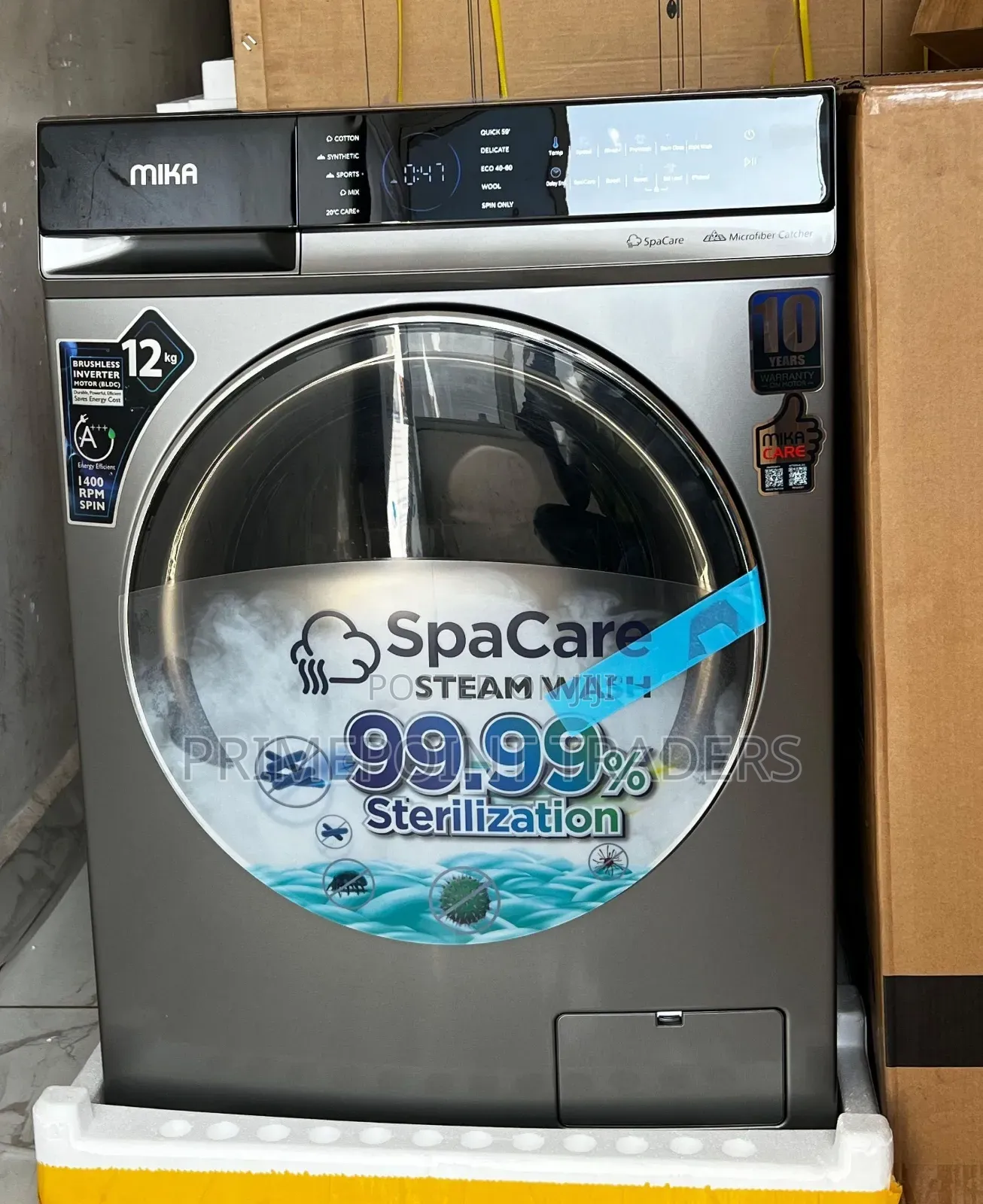 Mika Washing Machine Front Load 8kg Wash and Spin,Powerful, Quiet