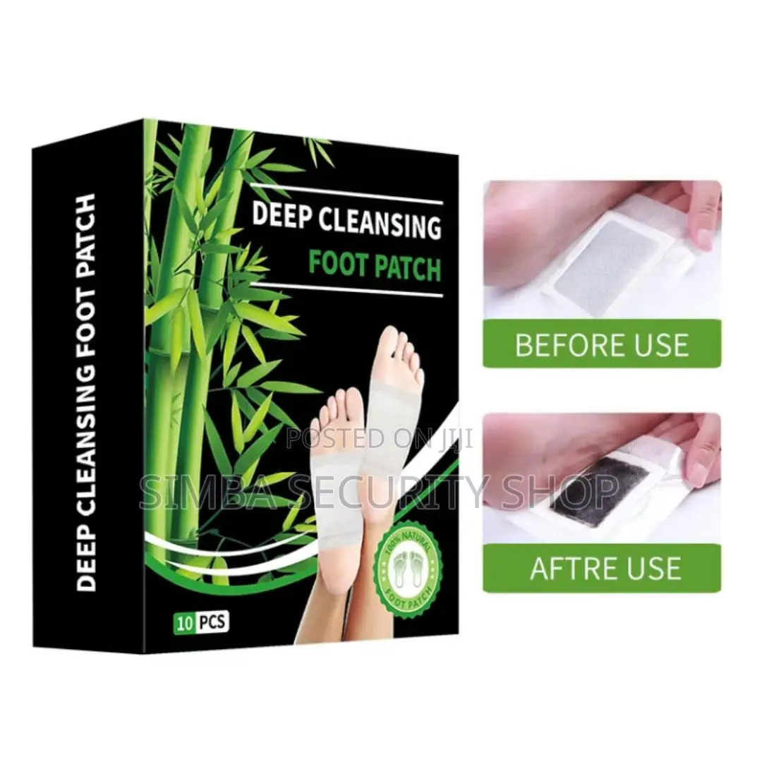 Deep Cleansing Detox Foot Patch Herbal Pads 10 PCS Wood Bamboo Relax