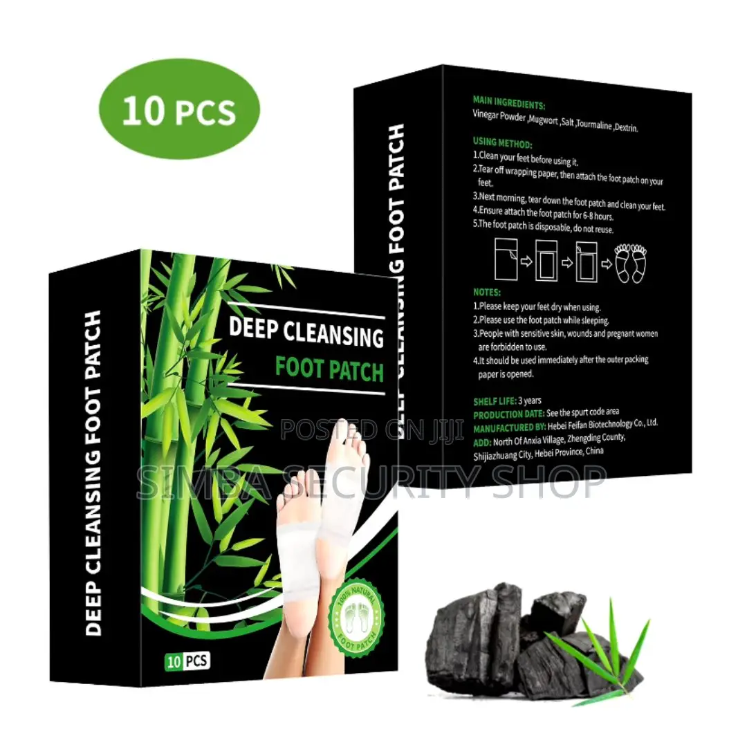 Deep Cleansing Detox Foot Patch Herbal Pads 10 PCS Wood Bamboo Relax