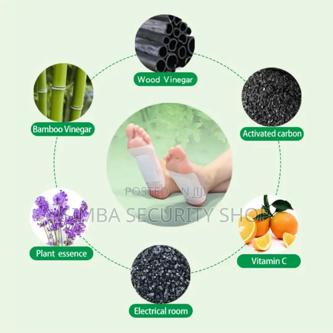 Deep Cleansing Detox Foot Patch Herbal Pads 10 PCS Wood Bamboo Relax