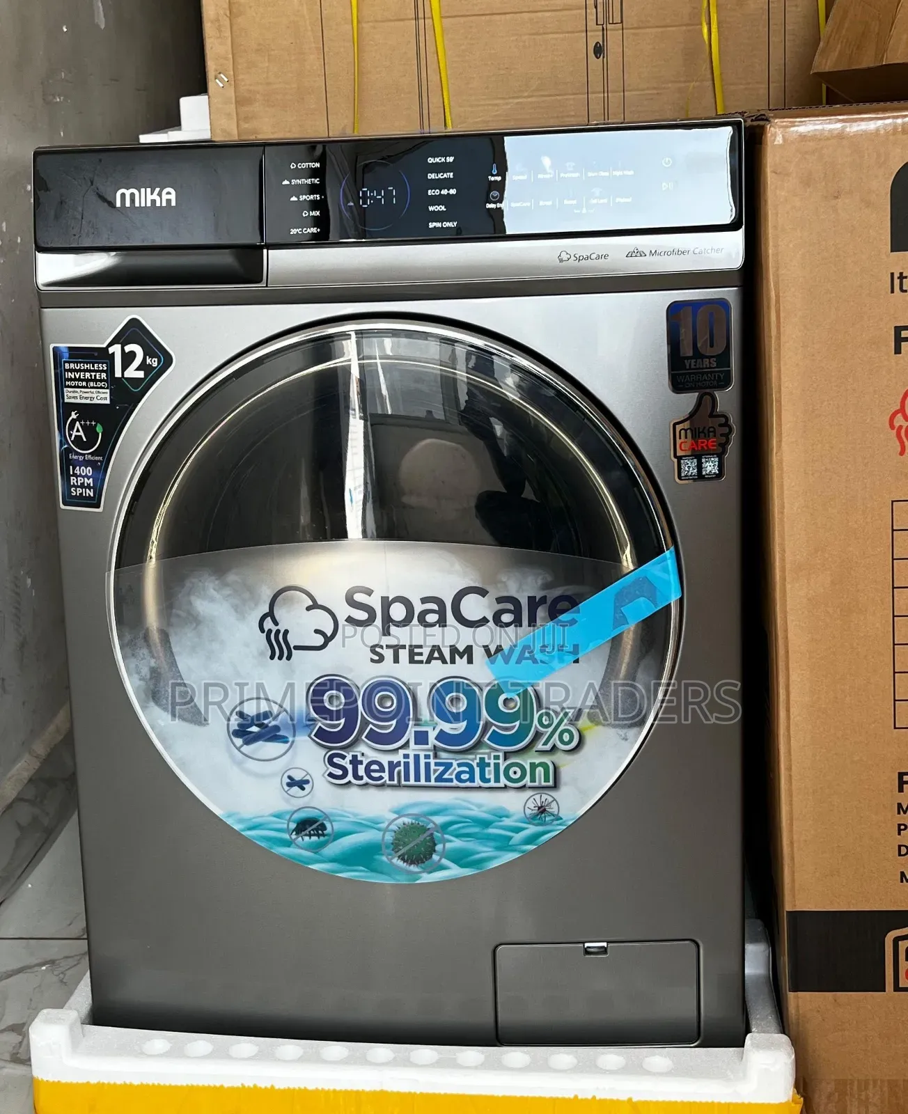Mika Washing Machine 10kg Front Load Inverter Washing Machine