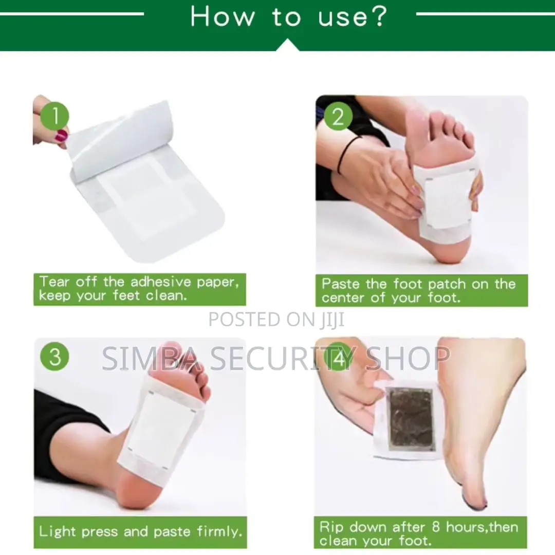 Foot Detoxifying Patches Pain Relief Relax for Promoting Sleep Bamboo