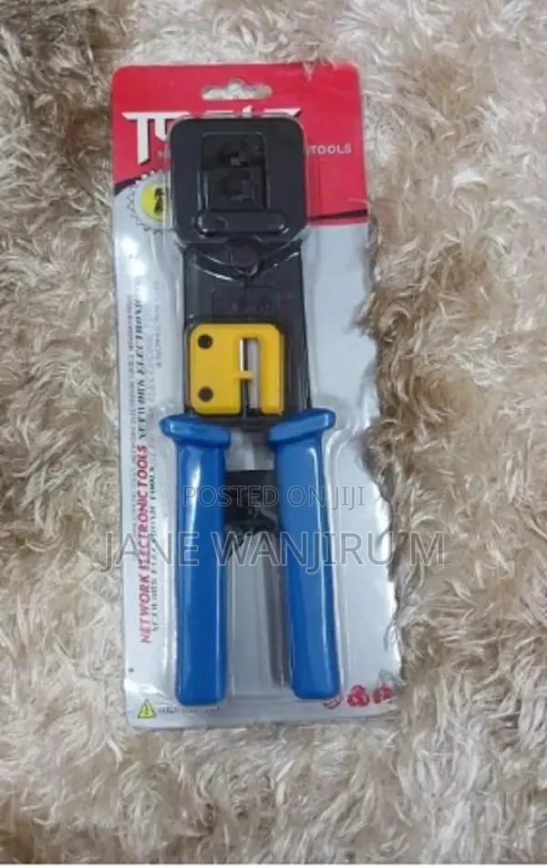 RJ45 Pass Through Crimper With Built-in Cutter