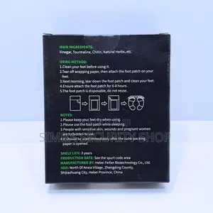 10 Pieces All Natural Deep Cleansing Detox Foot Patch Herbal Extract
