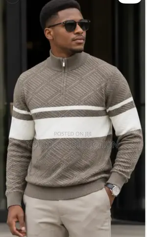 Sweater Half Zip Size Xl,2xl and 3xl