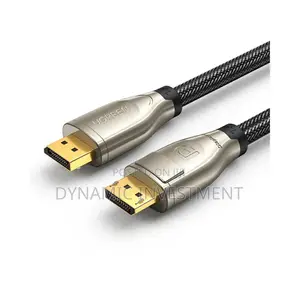 Ugreen 1.4 Displayport M/M Zinc Alloy Shell Round Braided Cable 2m
