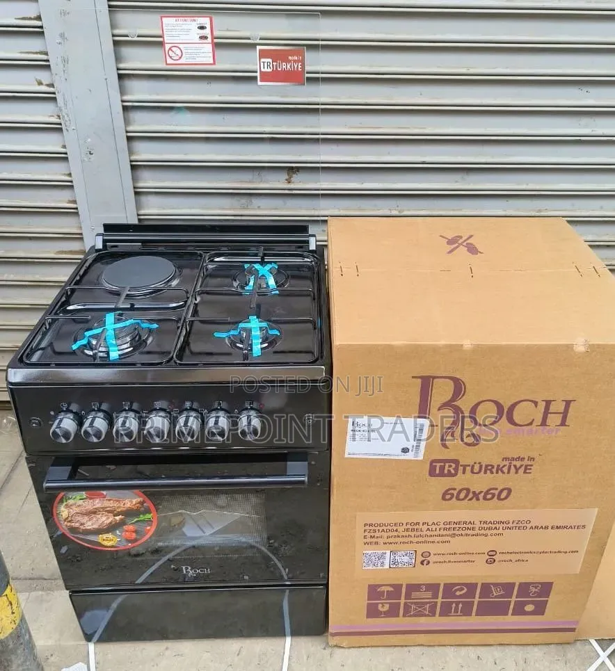 Roch 60×60 Standing Cooker 3+1,Modern Performance Meets Elegant Design
