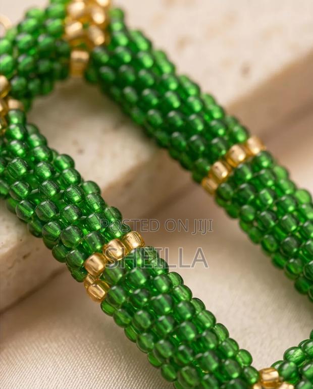 African Beaded Earrings - thumbnail 3